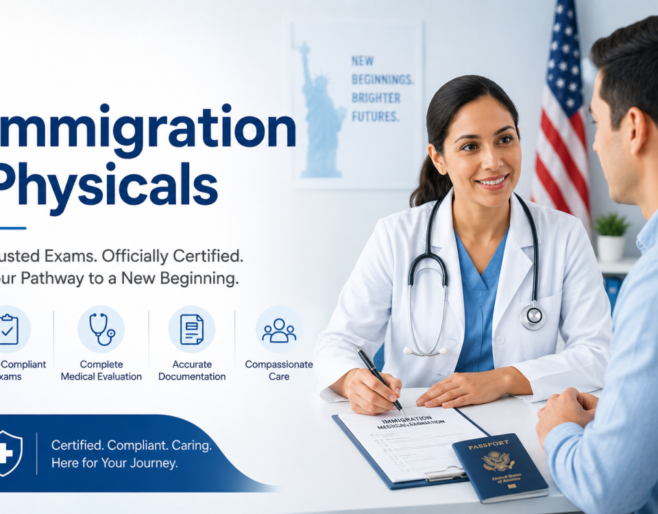 Immigration Physicals Immigration Physicals at PACS Urgent Care in Alexandria, VA